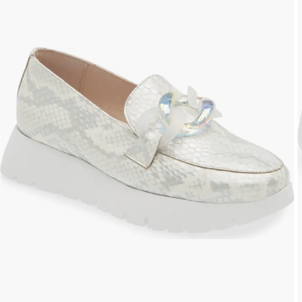 Wonders Women's Camouflage Leather Loafers - Grey